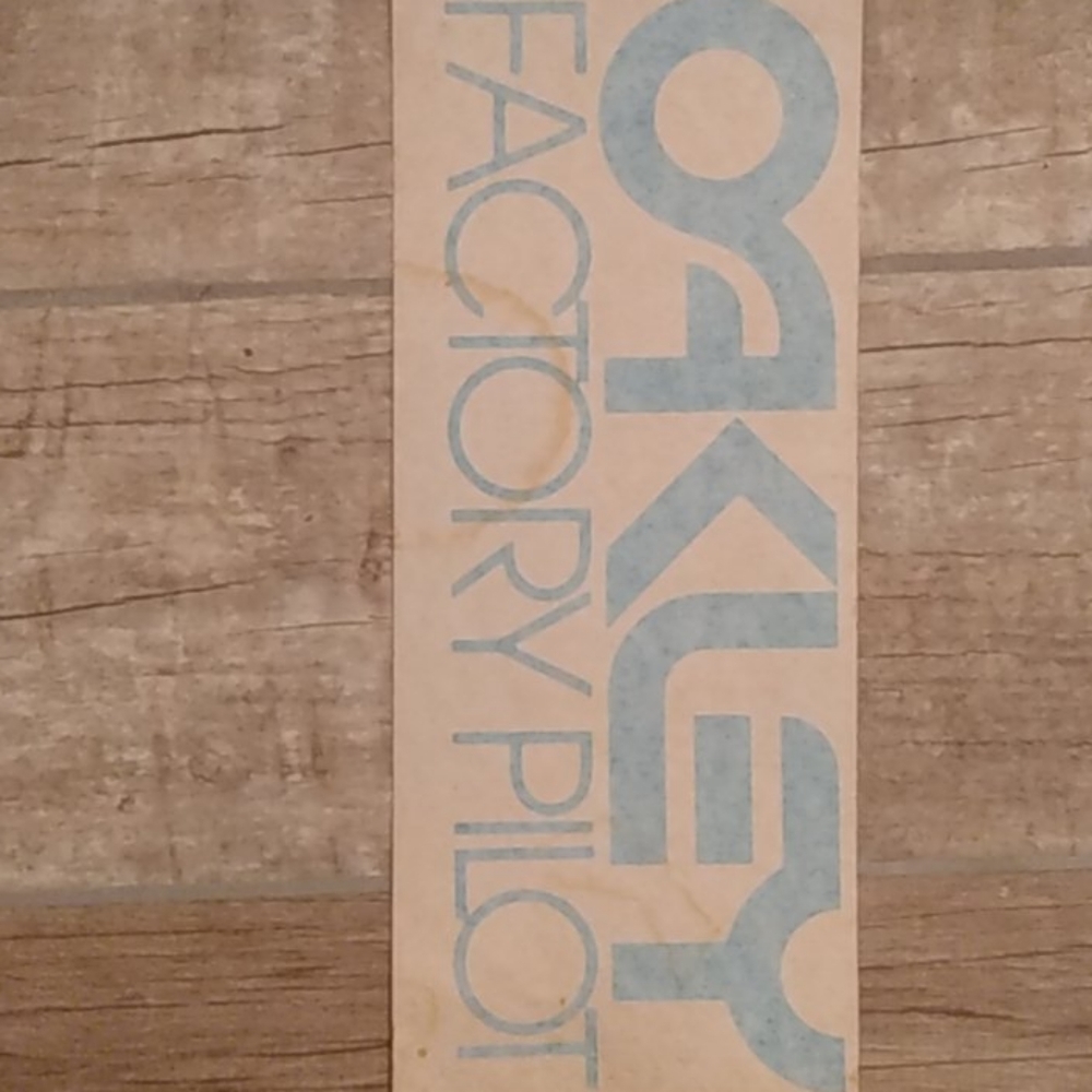 vintage Oakley sticker from EST 1991